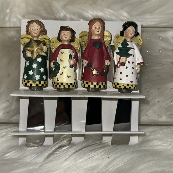 Boston Warehouse Christmas Folk Angels Cheese Butter Spreaders 1999 - Picture 4 of 8